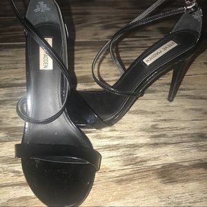 Strapped Steve Madden Black Heels